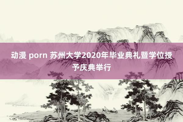 动漫 porn 苏州大学2020年毕业典礼暨学位授予庆典举行